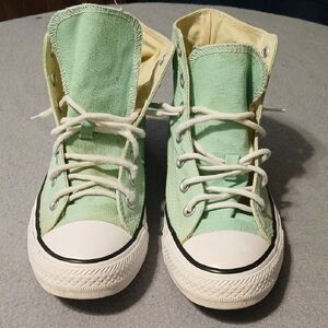 Converse Mint Green High-Top Canvas Sneakers